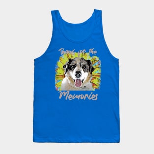 Thanks for the Memories (cute pooch, yellow flower) Tank Top